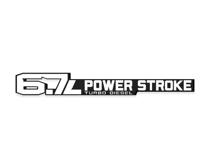 6.7 Power Stroke Badge Fits 2011-2027 Ford Super Duty (Sold as 1)