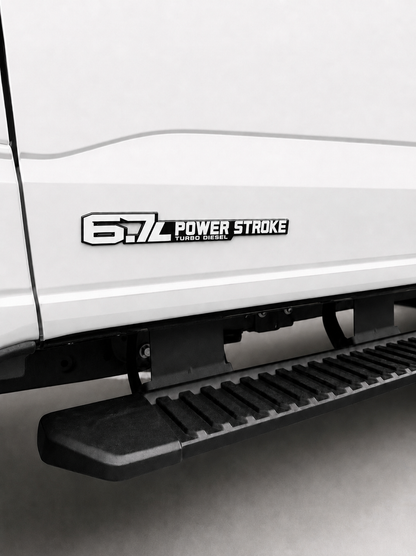 6.7 Power Stroke Badge Fits 2011-2027 Ford Super Duty (Sold as 1)