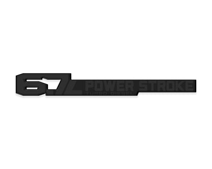 6.7 Power Stroke Badge Fits 2011-2027 Ford Super Duty (Sold as 1)