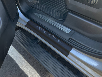 Door Sill Protection Overlays Fits 2014-2026 Chevrolet Silverado + Silverado HD