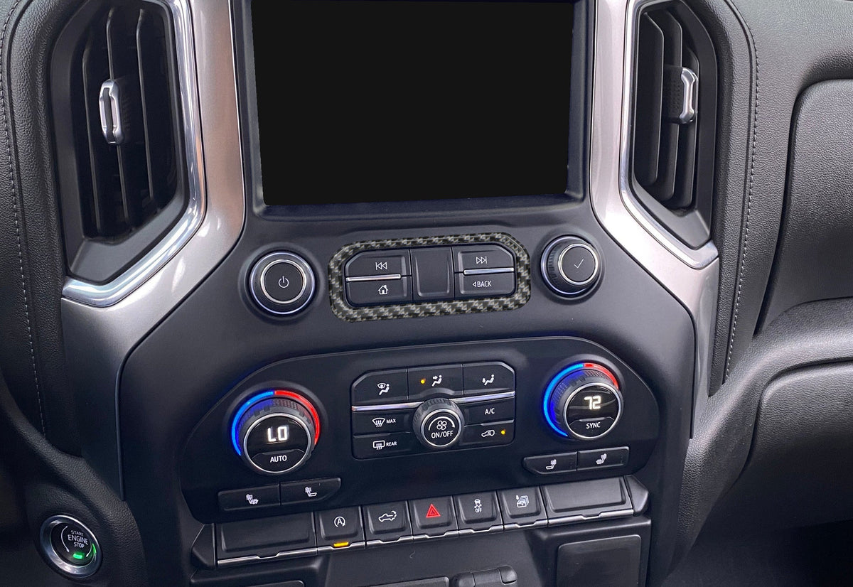 Center Dash Accent Overlay Fits 2019-2027 Chevrolet Silverado