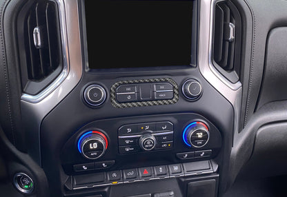 Center Dash Accent Overlay Fits 2019-2027 Chevrolet Silverado