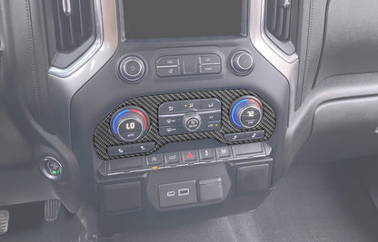 Center Dash Climate Control Accent Overlay Fits 2019-2027 Chevrolet Silverado