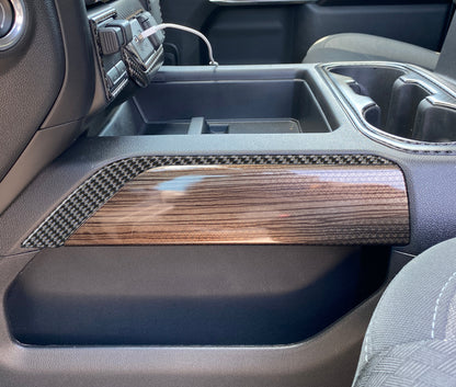 Side Center Console Accent Overlays Fits 2019-2021 Chevrolet Silverado