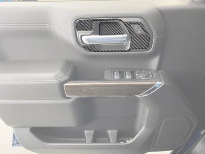 Door Handle Surround Accent Overlays Fits 2019-2021 Chevrolet Silverado