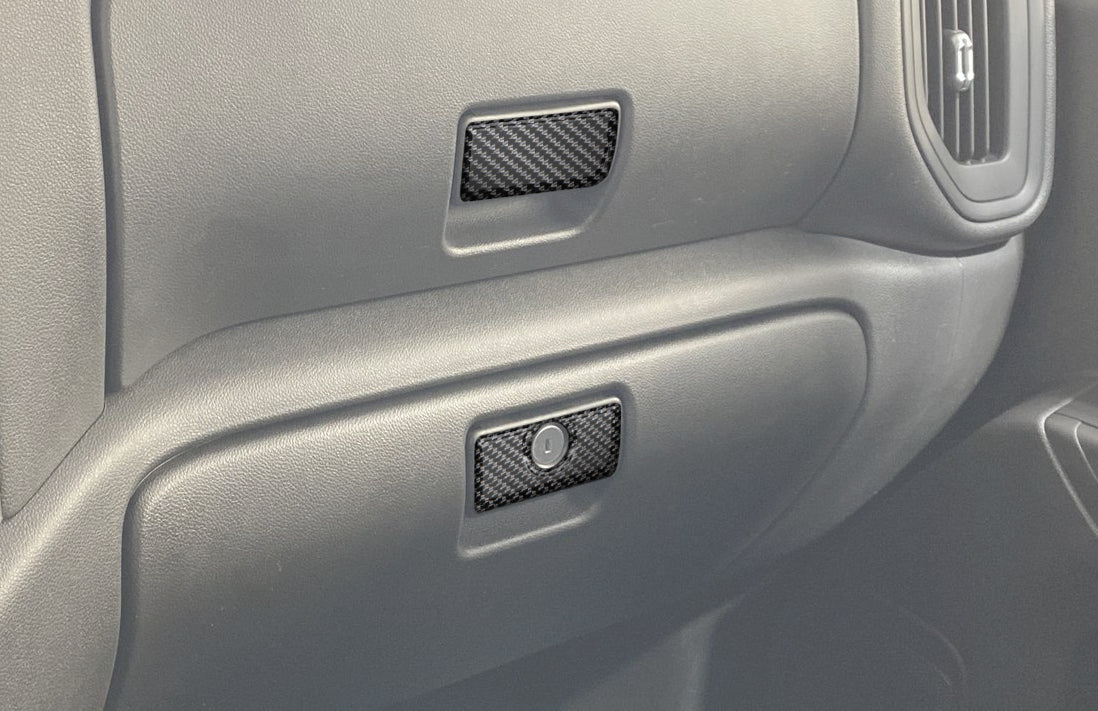 Glove Box Accent Overlays Fits 2019-2021 Chevrolet Silverado