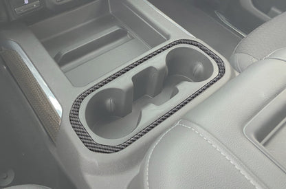 Center Console Cupholder Surround Accent Overlay Fits 2019-2021 Chevrolet Silverado