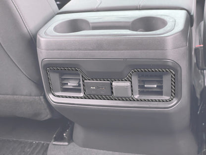 Rear USB Accent Overlay Fits 2019-2027 Chevrolet Silverado