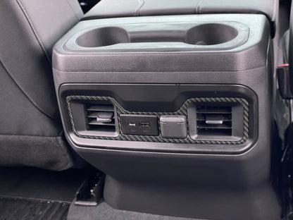 Rear USB Accent Overlay Fits 2019-2027 Chevrolet Silverado