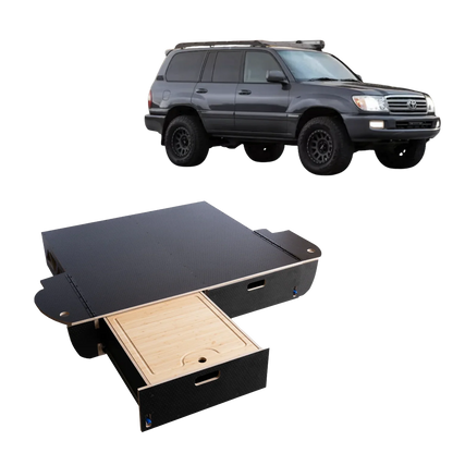 Land Cruiser 100 | Dual Drawer Storage System & Bed Platform | 1998–2007 Toyota