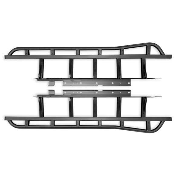 Rock Sliders | 22-Present Tundra - No top tread plate, satin black powdercoat (Crewmax 6'5" model)