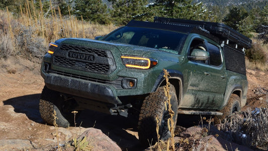 Transfer Case Skid Plate Crossmember | 05-23 Tacoma - 3/16" Steel - Black Powdercoat