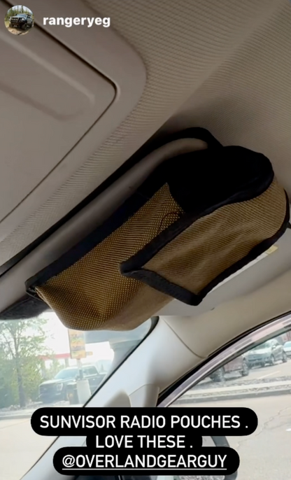Sun Visor Radio Pouch