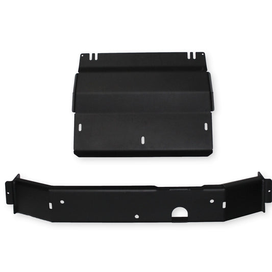 Transfer Case Skid Plate | 10-24 4Runner - 1/4" 5052 Aluminum - Black Powder Coat