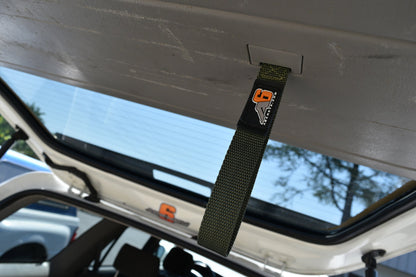 (3rd/4th GEN) Toyota 4Runner Rear Lift Gate Hatch Pull Assist Strap (OD GREEN)