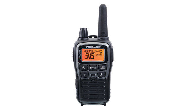 Midland X-TALKER, Pair of Radios with Batteries, DTC and USB Cable Charger [A]
