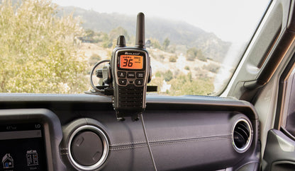 Midland X-TALKER, Pair of Radios with Batteries, DTC and USB Cable Charger, hard shell case, car charger, set of AVP1 headsets