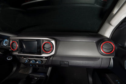 A/C Vent Rings Accent Trim Fits 2016-2023 Toyota Tacoma