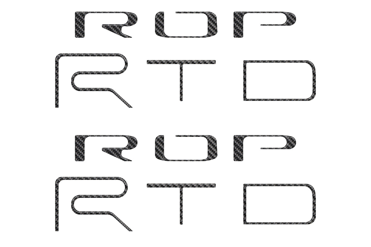 Bed Side Letter Inserts Fits 2022-2023 Toyota Tacoma TRD Pro