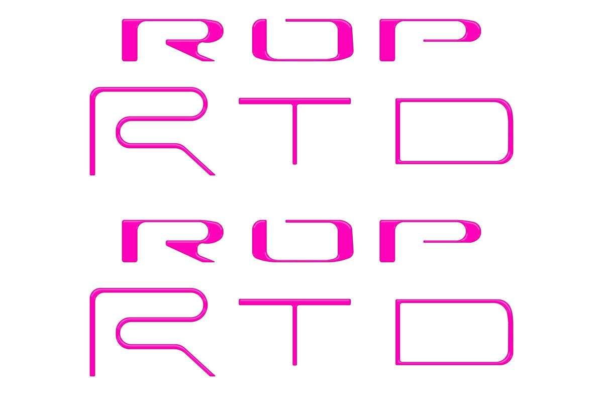 Bed Side Letter Inserts Fits 2022-2023 Toyota Tacoma TRD Pro