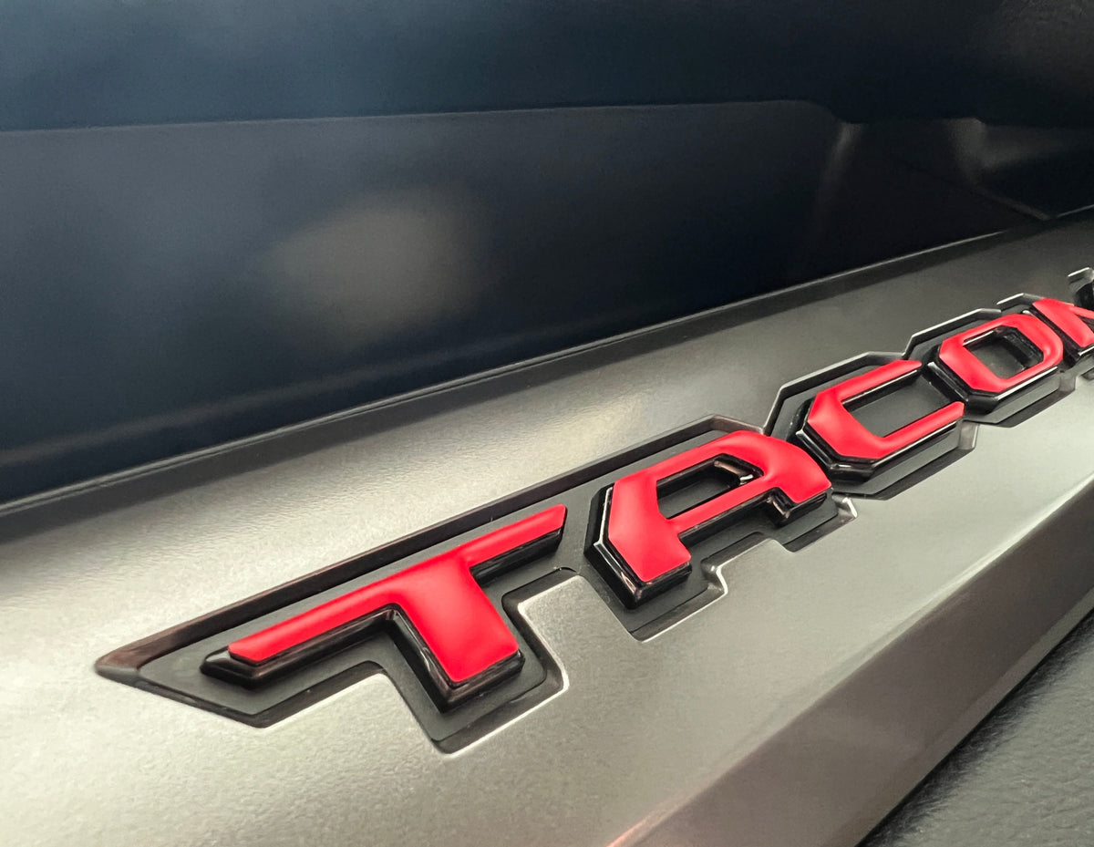 Glovebox Letter Overlays Fits 2024-2027 Toyota Tacoma