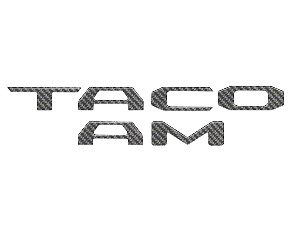 Bed Rail Tailgate Letter Overlays Fits 2024-2027 Toyota Tacoma