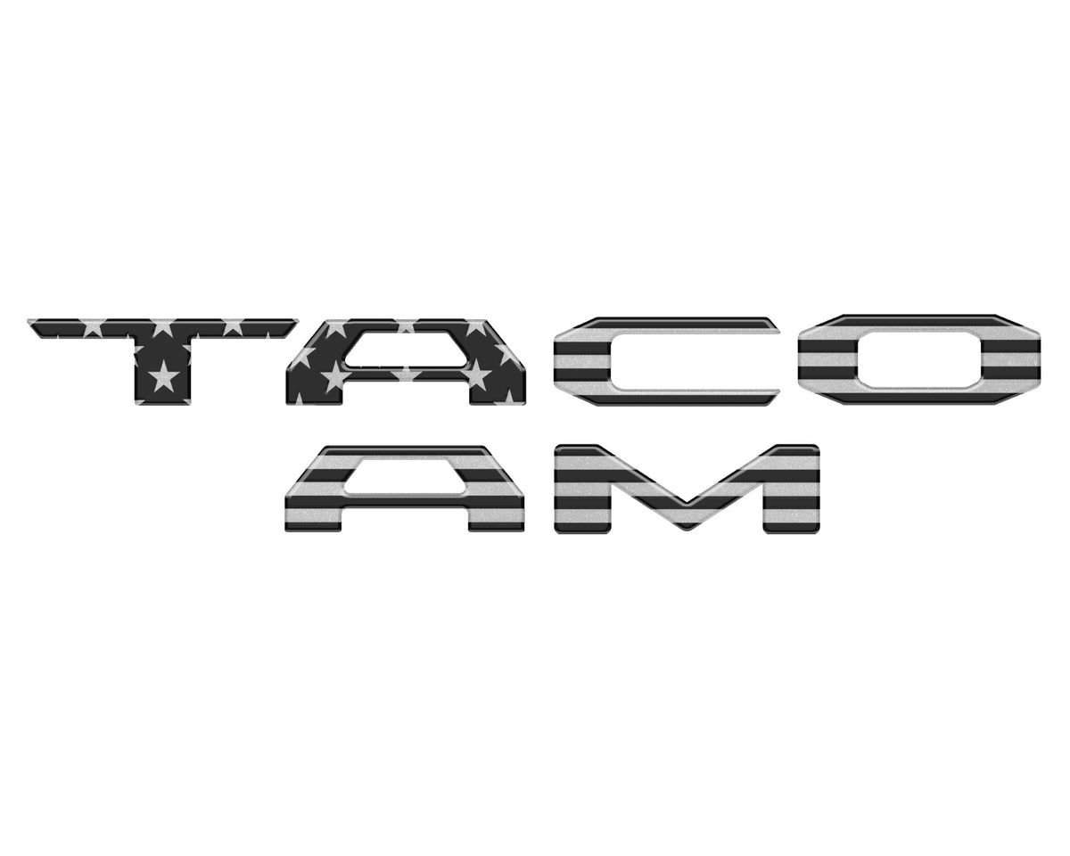 Bed Rail Tailgate Letter Overlays Fits 2024-2027 Toyota Tacoma