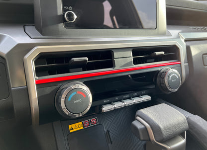 Strip Above Climate Control Accent Trim Fits 2024-2024 Toyota Tacoma & 2025-2027 4Runner