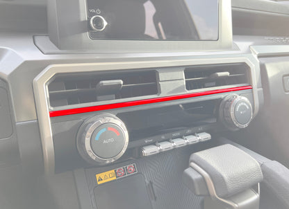 Strip Above Climate Control Accent Trim Fits 2024-2024 Toyota Tacoma & 2025-2027 4Runner