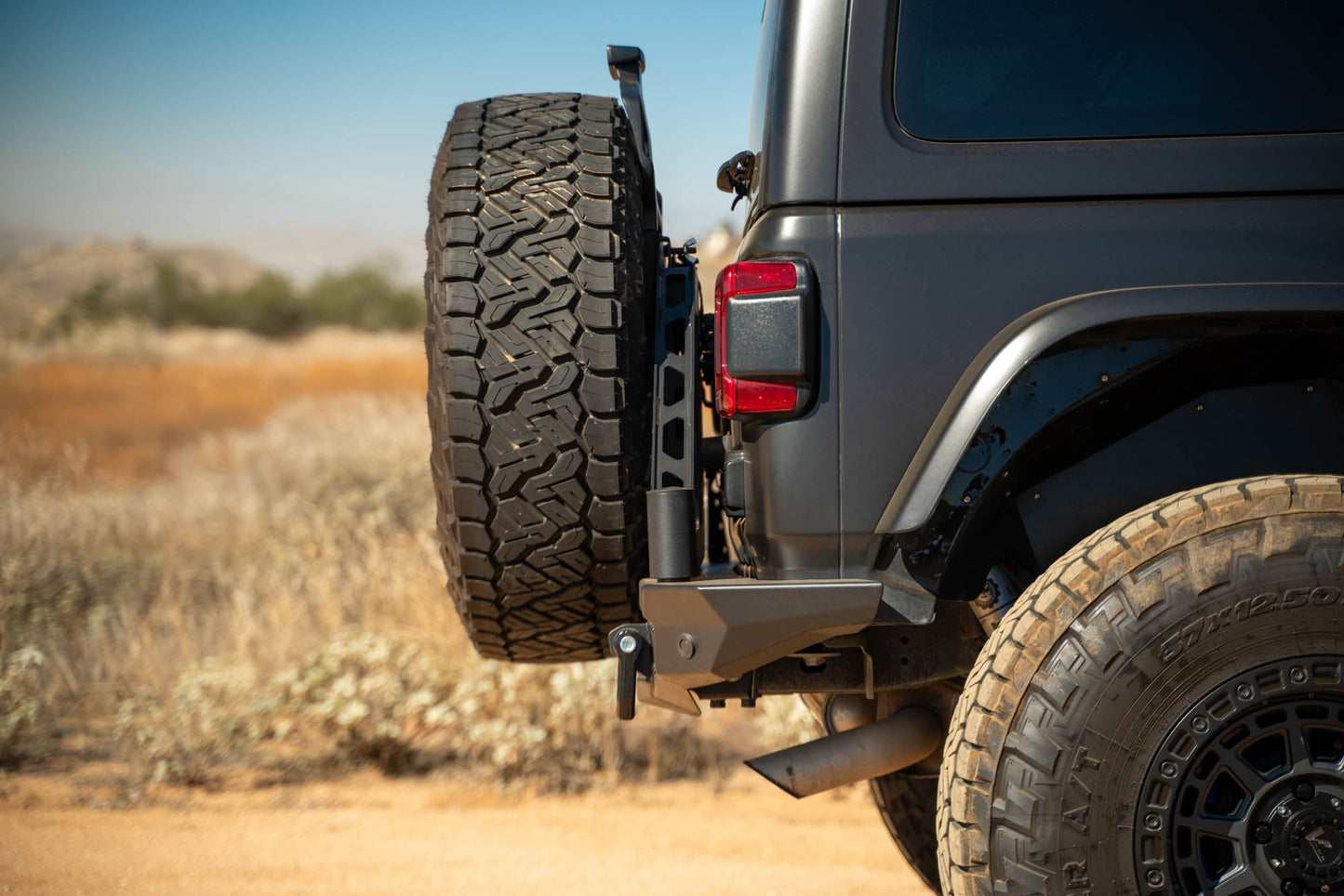 2018-2025 Jeep Wrangler JL, JLU MTO Series Bumper Spare Tire Swing Gate