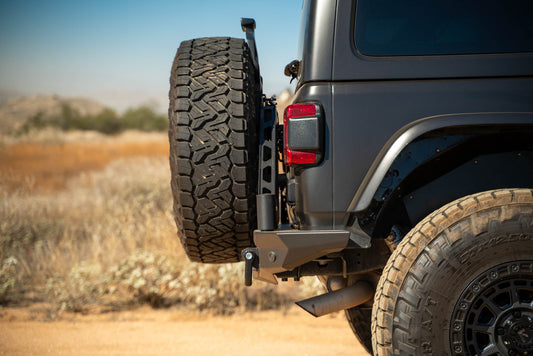 2018-2025 Jeep Wrangler JL, JLU MTO Series Bumper Spare Tire Swing Gate
