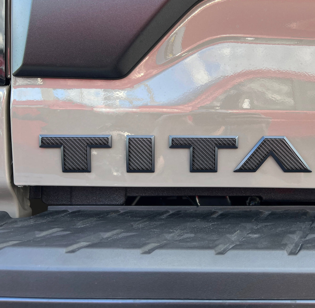 Tailgate Letter Emblem Overlays Fits 2022-2024 Nissan Titan