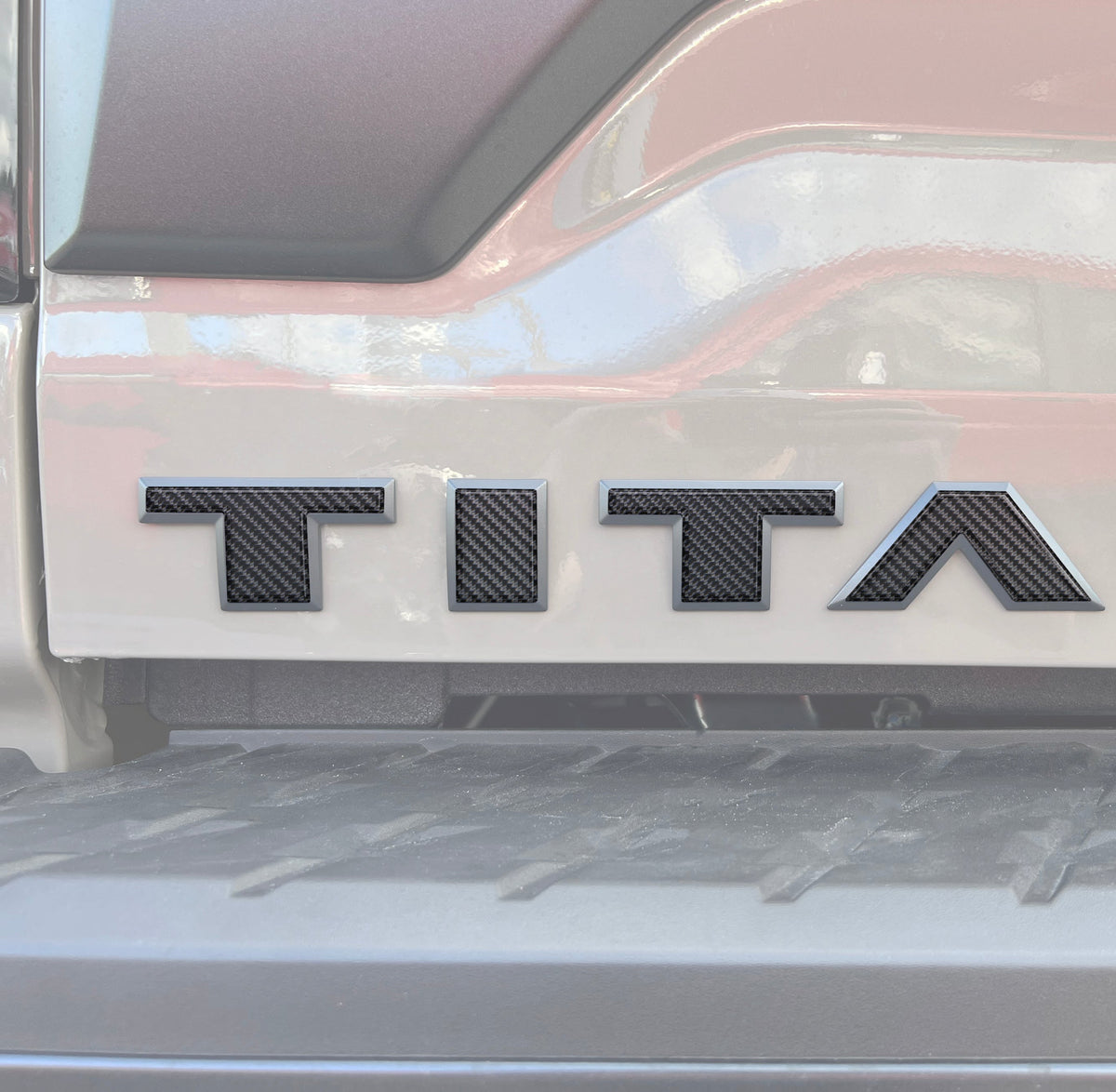Tailgate Letter Emblem Overlays Fits 2022-2024 Nissan Titan
