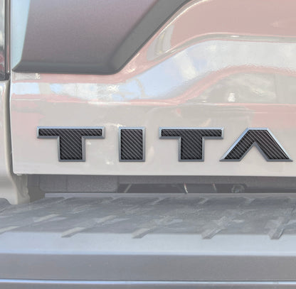 Tailgate Letter Emblem Overlays Fits 2022-2024 Nissan Titan