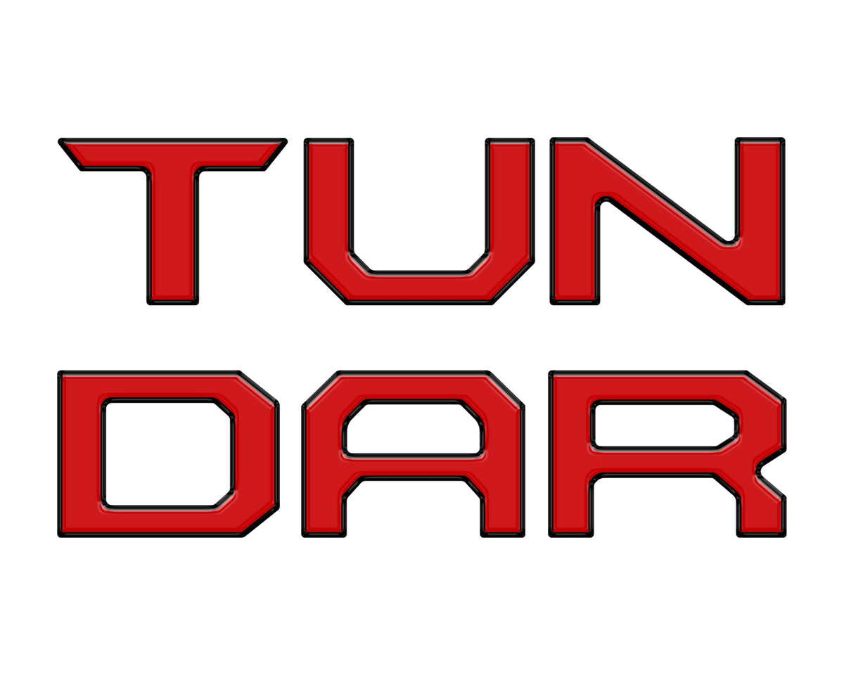 Tailgate Letter Inserts Fits 2014-2021 Toyota Tundra