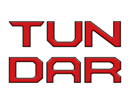 Tailgate Letter Inserts Fits 2014-2021 Toyota Tundra