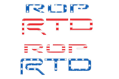 Bed Side Letter Inserts Fits 2015-2021 Toyota Tundra TRD Pro