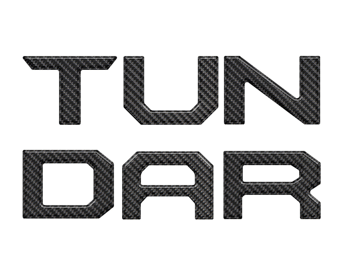 Lower Grille Letter Inserts Fits 2022-2027 Toyota Tundra