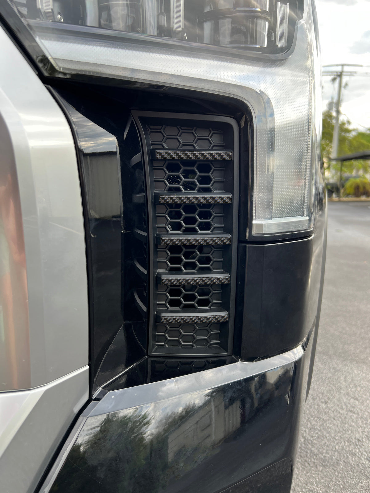 Side Air Intake Line Accent Trim Fits 2022-2027 Toyota Tundra