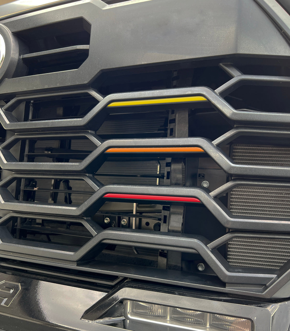TRD Grille TRI-Color Line Inserts Fits 2022-2027 Toyota Tundra & 2023-2027 Toyota Sequoia