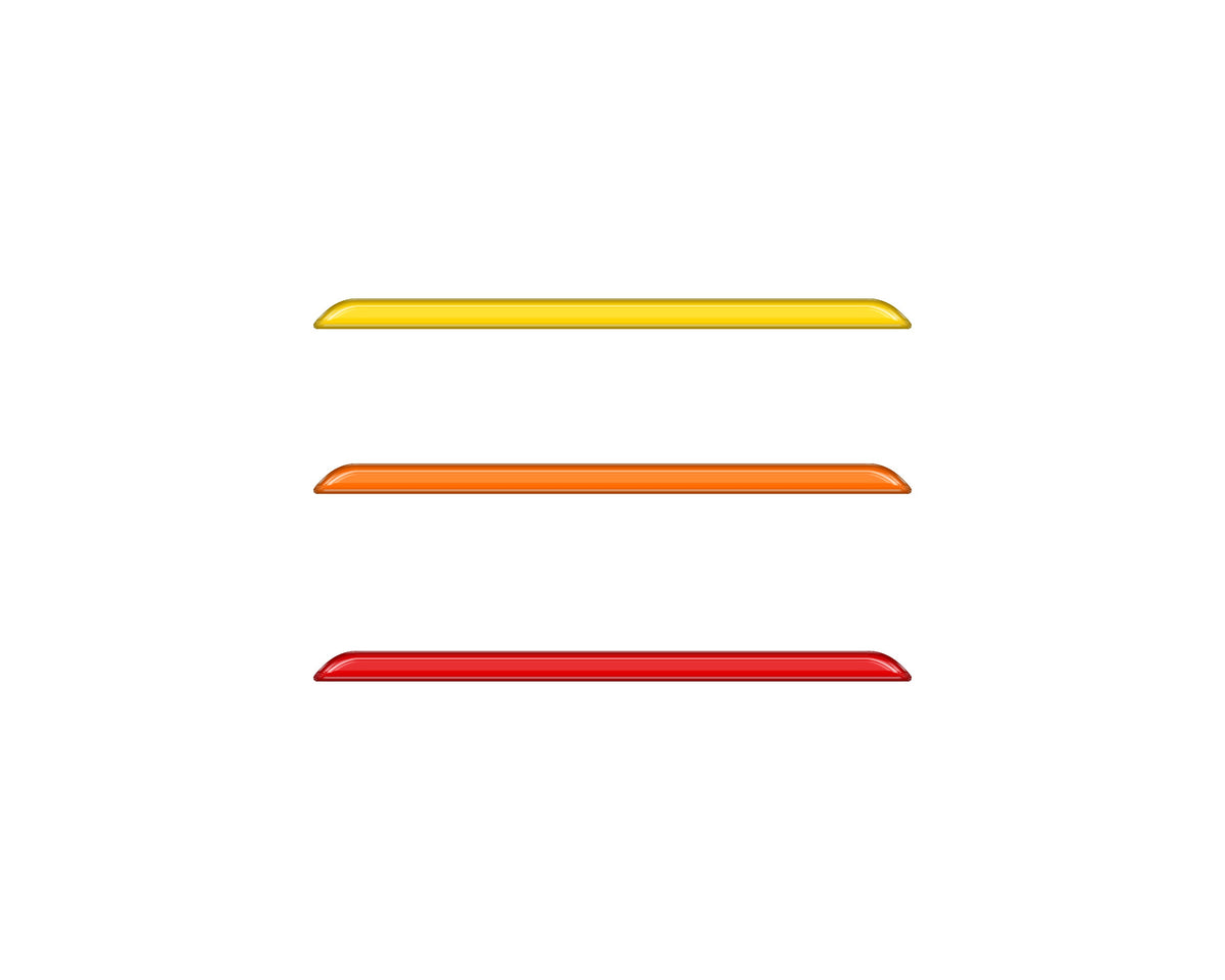 TRD Grille TRI-Color Line Inserts Fits 2022-2027 Toyota Tundra & 2023-2027 Toyota Sequoia