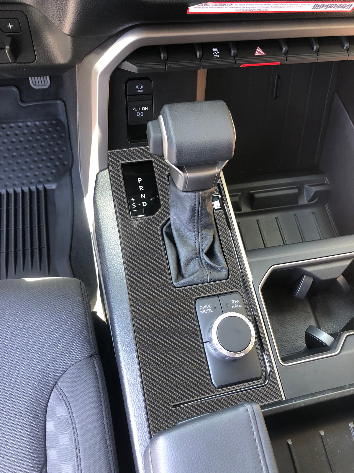 Center Console Overlay Fits 2022-2027 Toyota Tundra & 2023-2027 Toyota Sequoia