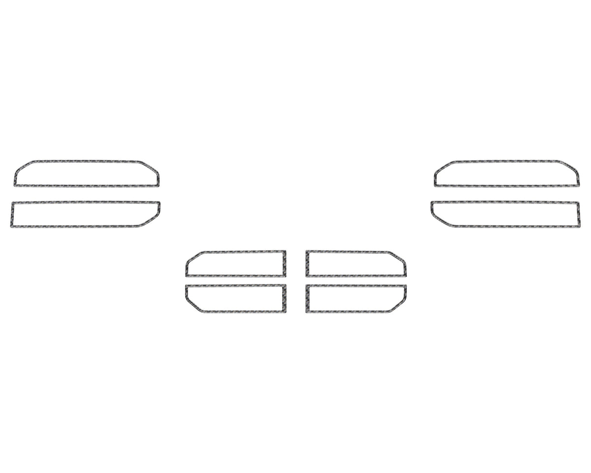 A/C Vent Accent Trim Fits 2022-2027 Toyota Tundra & 2023-2027 Toyota Sequoia