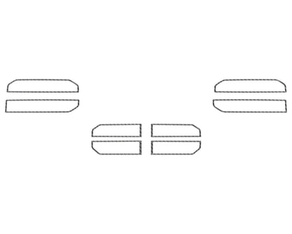 A/C Vent Accent Trim Fits 2022-2027 Toyota Tundra & 2023-2027 Toyota Sequoia