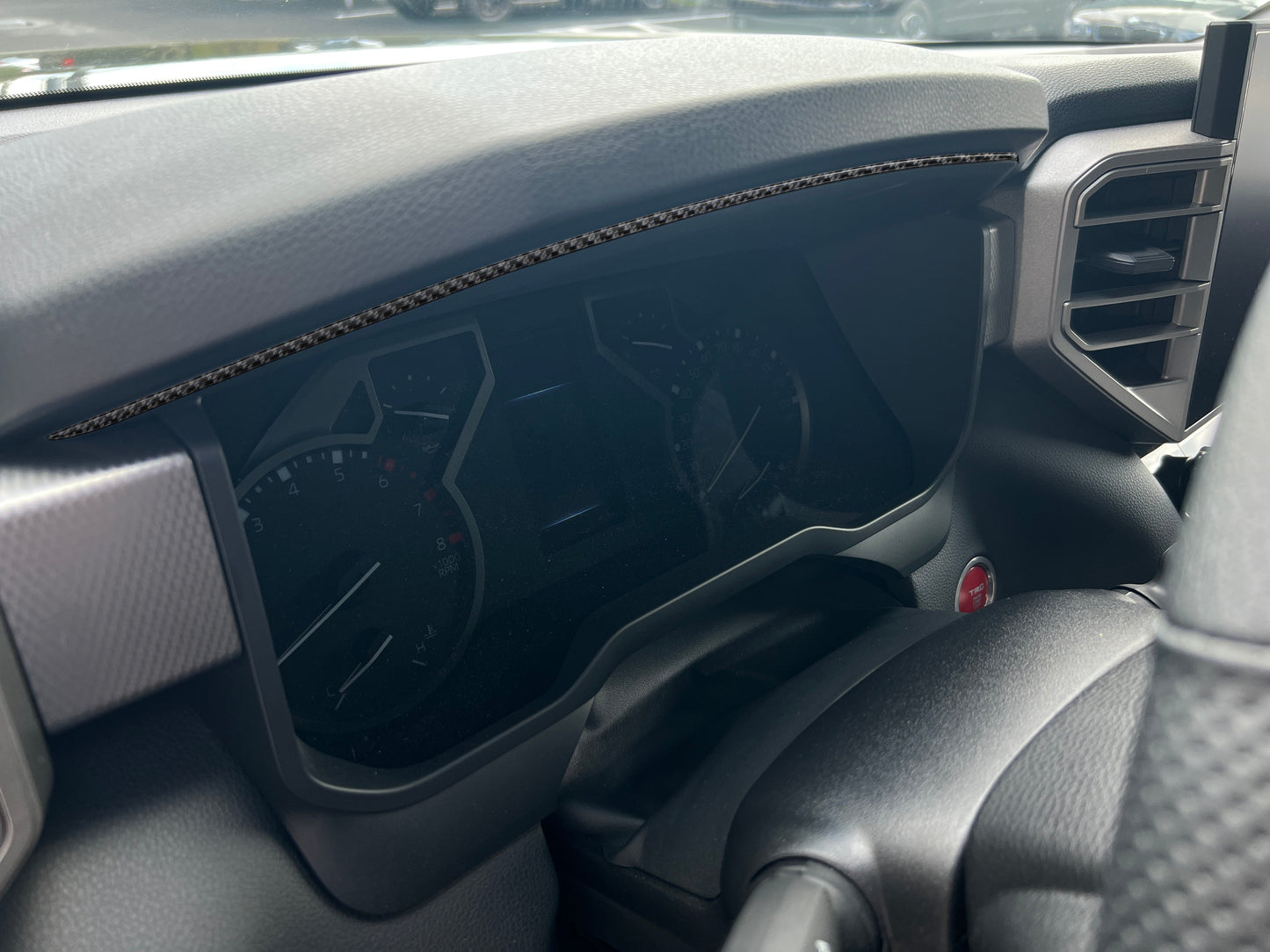 Upper Instrument Gauge Cluster Accent Trim Fits 2022-2026 Toyota Tundra & 2023-2026 Toyota Sequoia