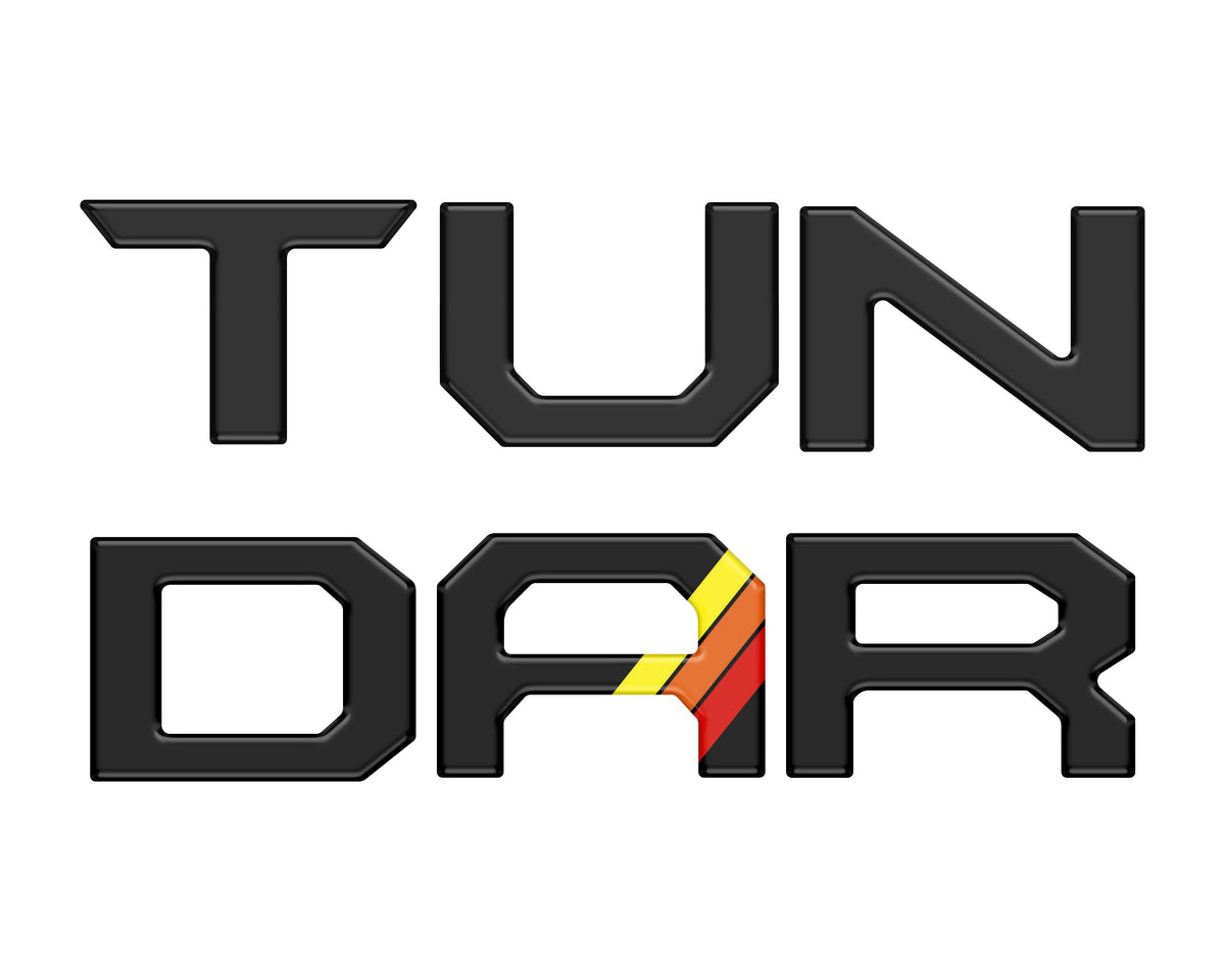 Tailgate Letter Inserts Fits 2022-2027 Toyota Tundra