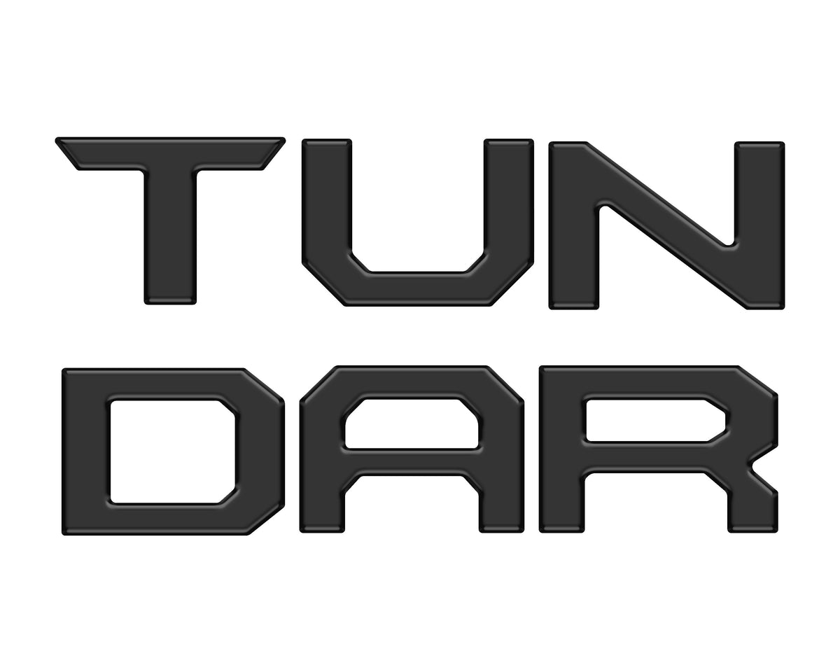 Tailgate Letter Inserts Fits 2022-2027 Toyota Tundra