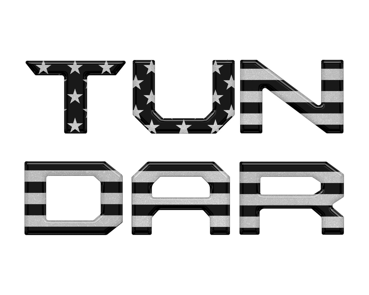 Tailgate Letter Inserts Fits 2022-2027 Toyota Tundra