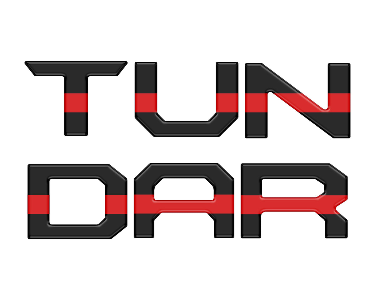 Tailgate Letter Inserts Fits 2022-2027 Toyota Tundra