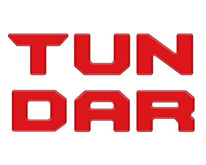 Bed Rail Tailgate Letter Overlays Fits 2022-2027 Toyota Tundra